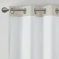 thumbnail image 6 of Madison Park Galen 2-PK 40x84" Basketweave Room Darkening Curtain Panel Pair in Ivory, 6 of 8