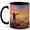 Black, variant on Sunrise Mountain View 11oz Ceramic Mug, Hopeful Sky Coffee Cup