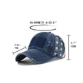 thumbnail image 2 of American Flag Embroidered Mesh Baseball Cap for Women, 4th of July Independence Day Washed Distressed Cotton Ponytail Hat Breathable Trucker Cap for Outdoor Travel Summer Wear, 2 of 5