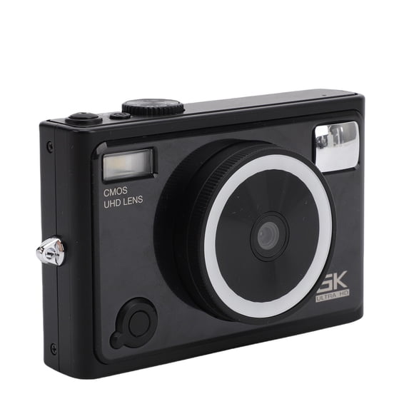 Cámara Digital De 5k Para Fotografía, Cámaras Duales Delanteras Y Traseras De 64MP Cámara Vlogging Para Video De YouTube Con Pantalla Táctil De 2.8", Luz De Relleno