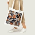 thumbnail image 5 of COMIO  Aesthetic Canvas Tote Bag with Dinosaurs Dark Blue for Women,Lightweight Reusable Grocery Shopping Cloth Bag, 5 of 5