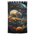 thumbnail image 2 of Elephant Flowers and Moon Butterflies Blackout Curtain Panels Drapes Privacy Assured with Light Filtering Curtains for Living room Bedroom Bathroom Window, 2 of 6