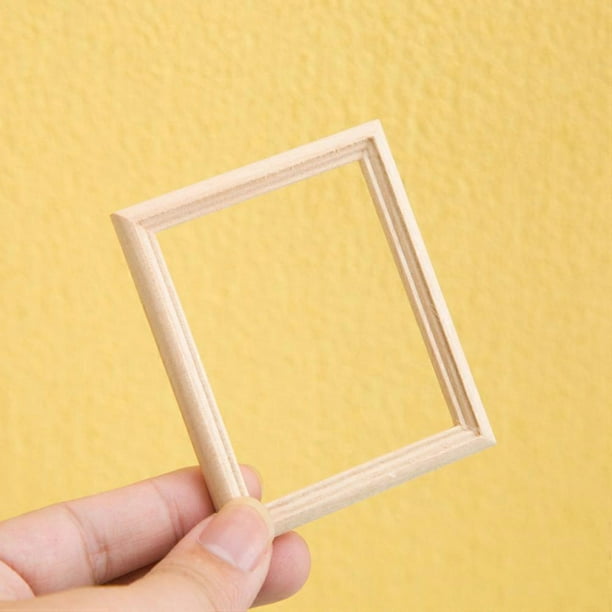 Pack De 5 Marcos De Fotos Miniatura De Madera Para Casa De Muñecas – Vintage, Tamaño Compacto, Decoración DIY Para Micro Paisajes