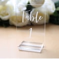 thumbnail image 3 of 20 Pack Acrylic Sign Holders, Clear Acrylic Sign Stand,Acrylic Table Number Holder for Wedding Table Number/Sign/Car, 3 of 5