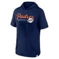 thumbnail image 2 of Men's Fanatics Navy San Diego Padres Offensive Strategy Short Sleeve Pullover Hoodie, 2 of 3