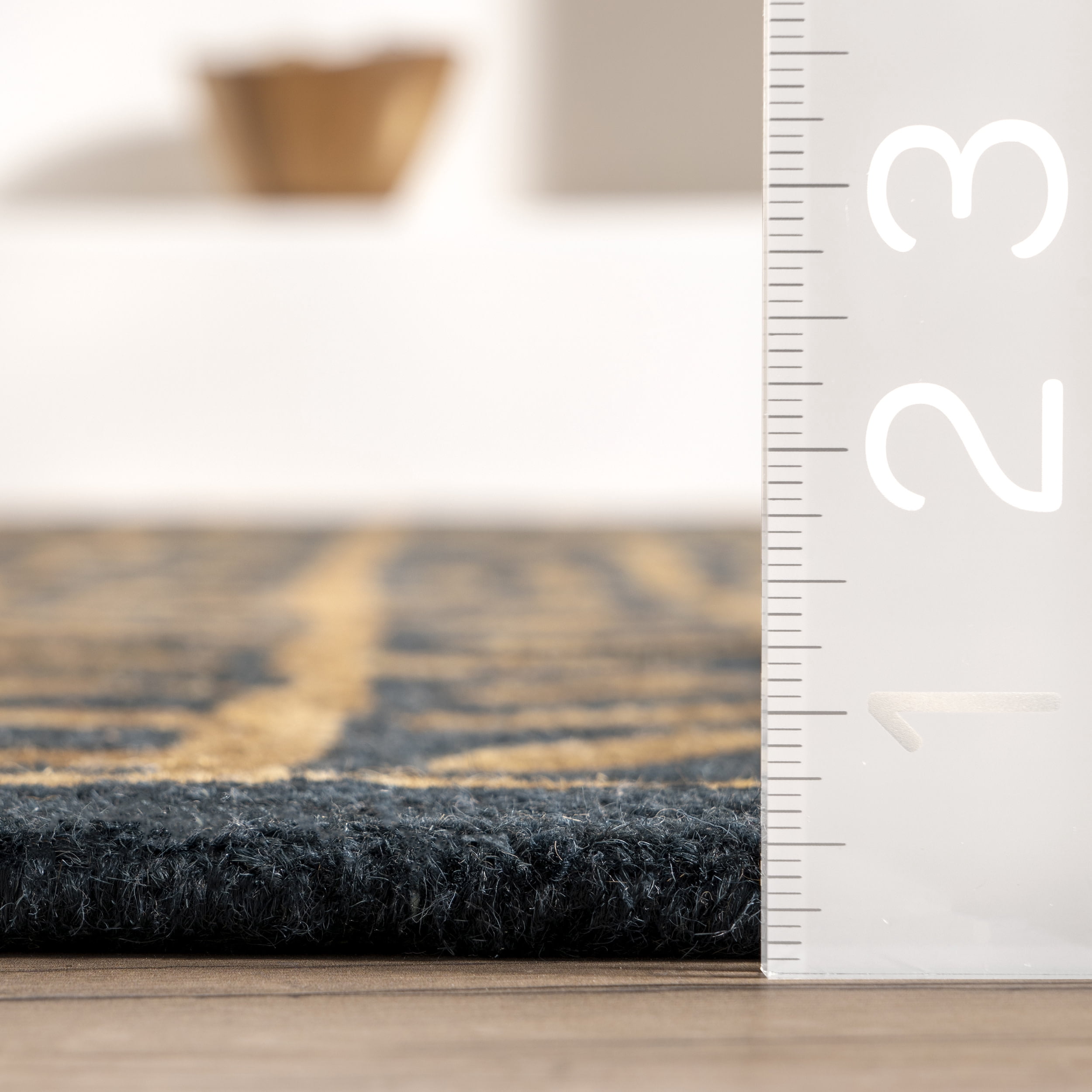 nuLOOM Véronique Transitional Vines Wool Area Rug, 8' x 10', Navy