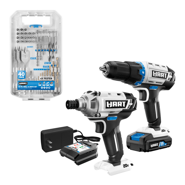 HART 20Volt 2pc Combo Kit with FREE Accessory