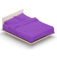 thumbnail image 2 of Swan Comfort Microfiber 4-piece Bed Sheet Set - Full, Purple, 2 of 4