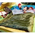 thumbnail image 4 of Sleepingo Double Sleeping Bag for Backpacking, Camping, Or Hiking. Queen Size XL! Cold Weather 2 Person Waterproof Sleeping Bag for Adults Or Teens. Truck, Tent, Or Sleeping Pad, Lightweight, 4 of 7