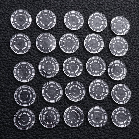 Toyvian 20Pcs Self Adhesive Transparent Floor Protector Pads for Furniture Noise Proof