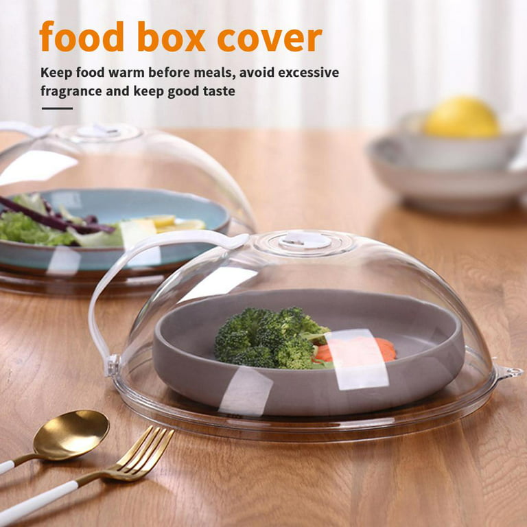 Microwave Oven Food Cover Food Plate Dish Cover Anti-splash Handle