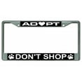 thumbnail image 1 of Adoptez Ne Pas Magasiner Photo License Cadre de Plaque Bouchons à Vis Libres avec Ce Cadre, 1 of 2