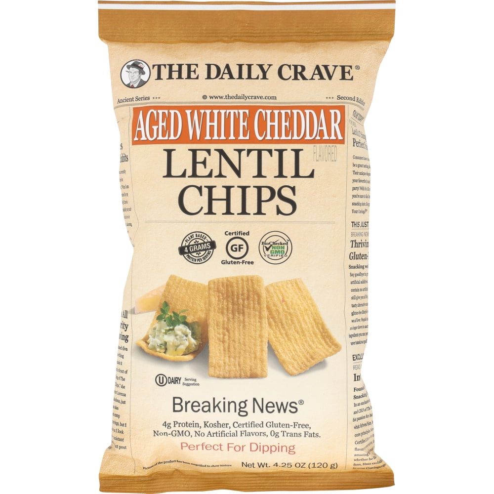 The Daily Crave Chip Lentil Age Wht Chdr