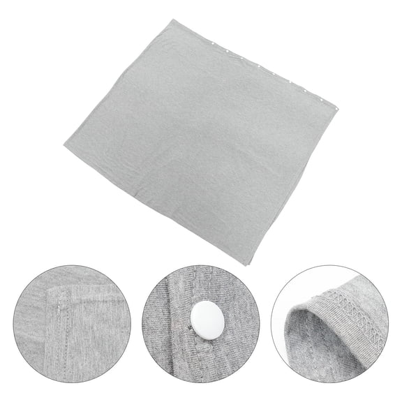 EXHUMKY Breathable Breastfeeding Cover Cloak Shape Cotton Grey 1Pcs for Pregnant Women