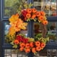 thumbnail image 3 of Guirnalda artificial de Acción de Gracias, corona de calabaza de otoño de ratán, para colgar en la puerta, decoraciones para festivales de temporada, guirnalda de calabaza, decoraciones de otoño, 3 of 9