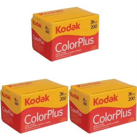 3 Rolls Kodak Color Plus Film 200 36 Exposures