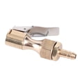 thumbnail image 1 of Inflator Brass Tire Inflator Locking On Chuck Air Compressor Pump Adapter with 6.5mm Barb Connector, 1 of 7