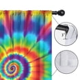 thumbnail image 4 of Blackout Kids Curtains,Colorful Tie Dye Star Mandala Pattern Childrens Insulated Curtains Set Of 2,Bedroom Essentials,Toddler Room Decor 52"x84", 4 of 5