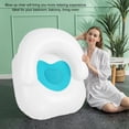 thumbnail image 3 of Heart Shaped Inflatable Chair with Backrest Lightweight Portable Inflatable Sofa Lounge Chair Suitable for Living Room, Bedroom, 3 of 7
