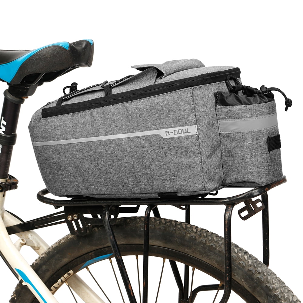 Insulated Trunk Cooler Bag Bicycle Rear Rack Bag Reflective PannierOutdoor Y2B3 