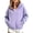 Purple, variant on Fleece Lined Half Zip Hoodie for Girls Ghalytn Quarter Zip Pullover - Kangaroo Pocket Casual Top, Back to School