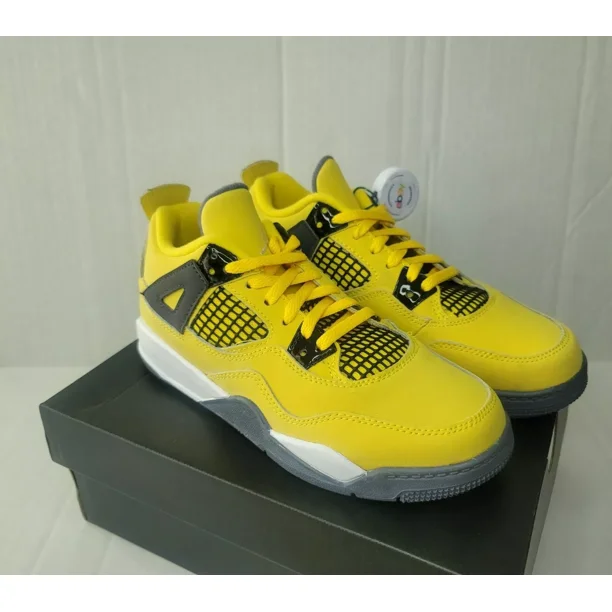 Ni - ke Ni - ke Air Jordan Retro IV 4 PS Lightning Pre-School Size 1.5Y