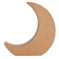 thumbnail image 6 of Wooden Crescent Moon Shelf for Crystal Display, Essential Oils, Rustic-Style Home, Room Decor (Small, 10 x 10.2 x 2 In), 6 of 10