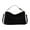 Black, variant on Women's Fashion Suede Zipper Shoulder Bag Temperament Solid Color Handbag