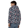 thumbnail image 4 of Kdxio Christmas Village Print Men Hoodies Casual Hoodies for Men with Zip Pockets Full Zip Long Sleeve Sweatshirt Sports Hooded Jacket-3X-Large, 4 of 5