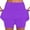 #005-Purple, variant on GIPQJK Womens Active Performance Skorts Athletic Stretchy Elastic Waist Skorts Skirts Fake Two Piece Trouser Folwy Soild Color Tennis Skirt Perfect for Running Training,Orange L