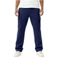 thumbnail image 5 of FDGIU Men's Elastic Waist with Drawstring Jogger Sweatpants - Comfy Pockets Pants for Casual Wear & Workout, 5 of 7