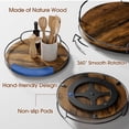 thumbnail image 4 of Organizador Lazy Susan LAMU de madera de 25 cm para armario de cocina, 4 of 8