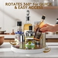 thumbnail image 3 of Lazy Susan Organizer P PRETIRENO, paquete de 4 bandejas giratorias de 25 cm, 3 of 9