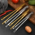 thumbnail image 5 of Heavy Duty Stainless Steel BBQ Tongs & Grill Tongs for Cooking,Professional Kitchen Food Tongs for Meat, Salad, Baking & Ice | Locking Clip & Hollow Design for Outdoor Grilling and Buffet Use, 5 of 7