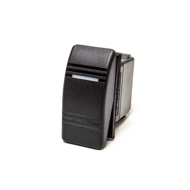 Sierra Marine Multi Purpose Switch RK19700 Contura II; 12 Volt; 20 Amp Max; Rocker; Illuminated; Black; With Neoprene Mounting Gasket; For Marine Applications