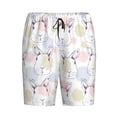 thumbnail image 3 of Picia Hand Drawn Rabbit Pajama Shorts for Men, Men's Pajama Bottoms, Sleepwear,Short Pajama Pants-Small, 3 of 9