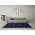thumbnail image 3 of Ahgly Company Indoor Square Animal Blue Traditional Area Rugs, 5' Square, 3 of 4