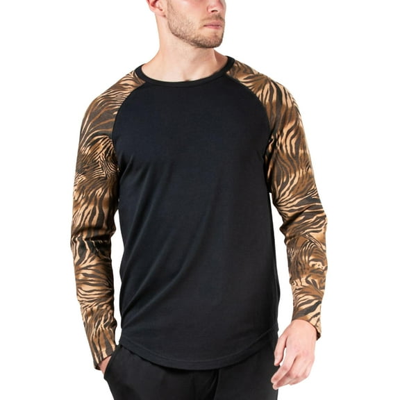 Natori Mens Animal Print Raglan T-Shirt