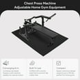 thumbnail image 3 of BalanceFrom Fitness Chest Press Machine, Adjustable Home Gym Equipment, Black, 3 of 10
