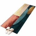 thumbnail image 2 of 2'x6' Rug Runners for Hallways Kitchen, Abstract Boho Non Slip Entryway Beside Floor Carpet Runner, Modernpatchwork Colorful Circle Washable Laundry Room Bedroom Throw Rugs Mat for Family Pet, 2 of 8