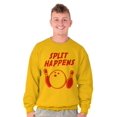 thumbnail image 5 of Split Happens Bowling League Nerd Sweatshirt for Men or Women Brisco Brands 2X, 5 of 6