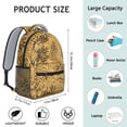 thumbnail image 6 of Leopard Print Backpack for School,Cute School Bag,Schoolbag with Adjustable Shoulder Straps & Padded Back,15.3"x11"x6.7", 6 of 6