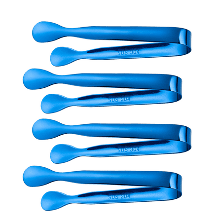 

Mini Serving Tongs Sugar Cube Tongs Stainless Steel Appetizer Tongs Set of 4 Style 6