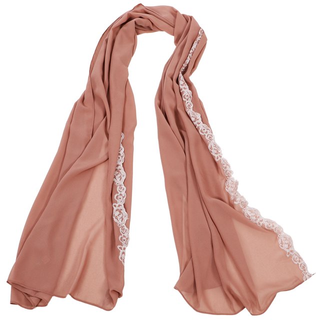 Pañuelo hiyab para mujer, pañuelo decorativo para la cabeza, pañuelo hiyab de encaje árabe para damas