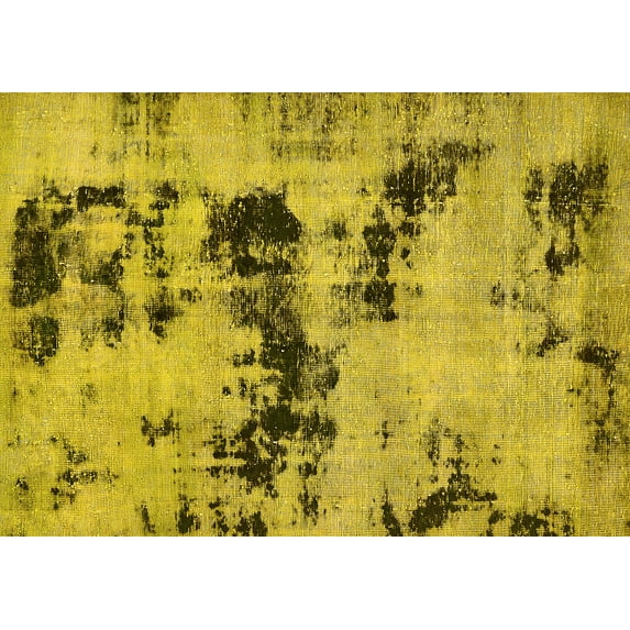 Ahgly Company Indoor Rectangle Persian Yellow Bohemian Area Rugs, 6' x 9'