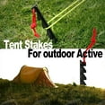 thumbnail image 4 of Aluminum Alloy Tent Stakes, 10Pcs Triangular Tent Pegs, 7075 Ultralight High Strength Durable Anchors, 4 of 4