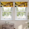 thumbnail image 2 of LALILO Kitchen Curtain Valance Beautiful Autumn Forest Rod Pocket Window Curtain 52"x 18" Set of 2, 2 of 5