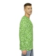 thumbnail image 7 of Abstract Tapered Sparkling Green Fashion Design Men's Long Sleeve AOP Shirt, 7 of 7