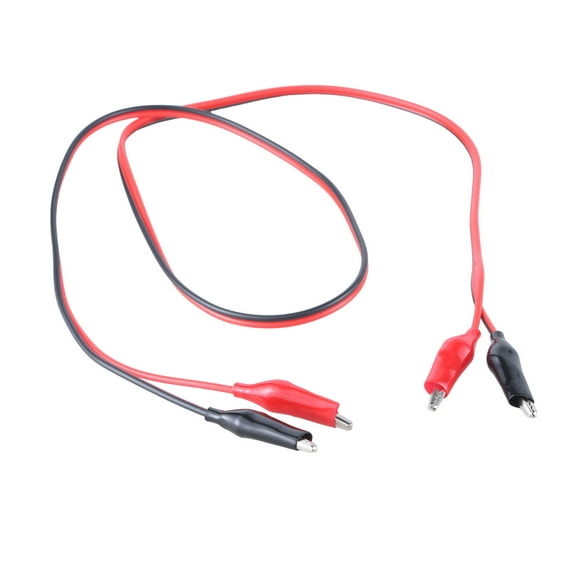 UNTERING Alligators Clips Electric Test Clips Double-ended Test Clips 2 Color Electrical Wire Power Test Cable