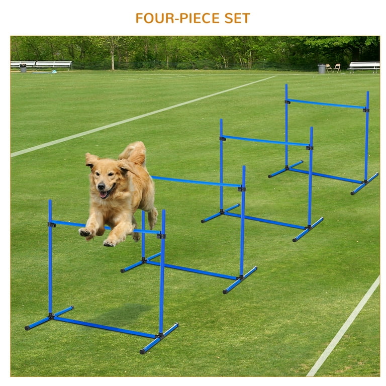 PawHut Dog Agility Training Equipment, 4 Piece Set